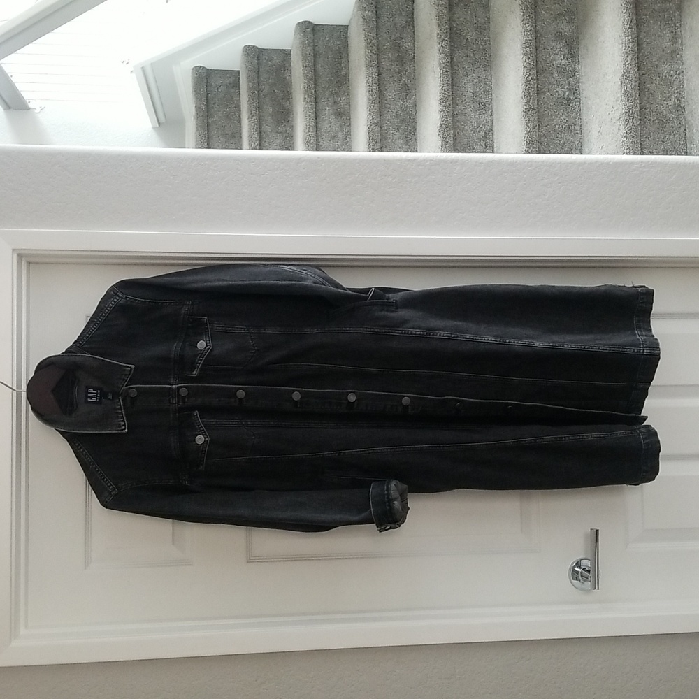 Gap long denim jacket/ dress